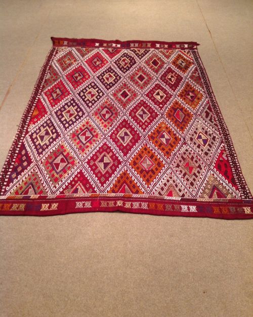 Ornate Cicim Wool Rug